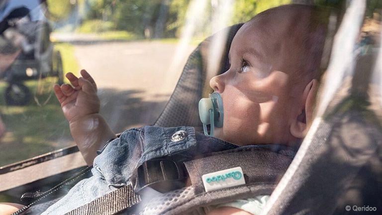 Babytransport ist im Fahrradanhänger möglich