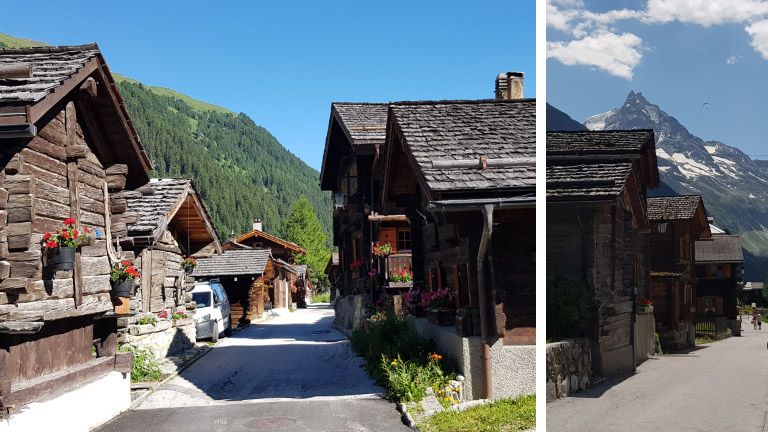 Zinal: uriges Bergdorf im Val d'Anniviers
