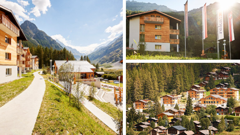 Das Feriendorf Zinal im Kanton Wallis