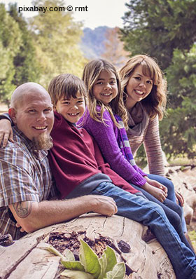 Familie im Urlaub in Dänemark