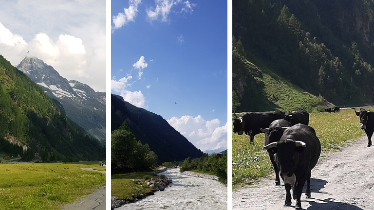 Wanderweg zum Zinalgletscher