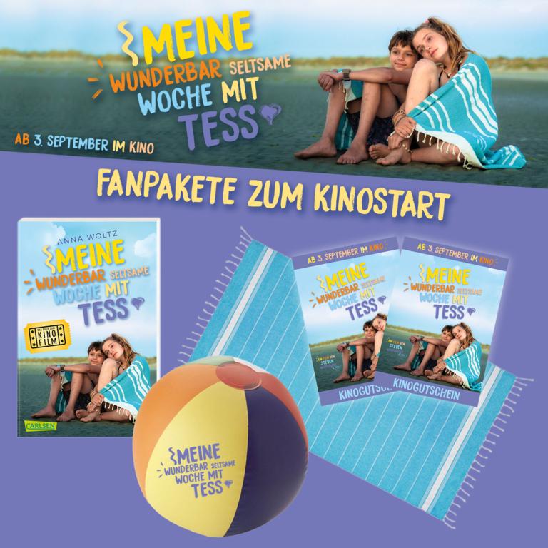 Zum Kinostart von "Meine wunderbare seltsame Woche mit Tess" am 3. September verlosen wir vier Fanpakete