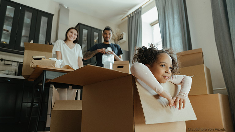 Den berufsbedingten Umzug mit der Familie planen