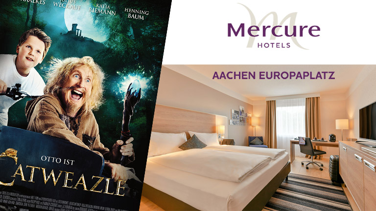 Bei unserem Gewinnspiel zum Kinostart von "Catweazle" verlosen wir eine Familienübernachtung im Mercure Hotel Aachen im Wert von 250 Euro.