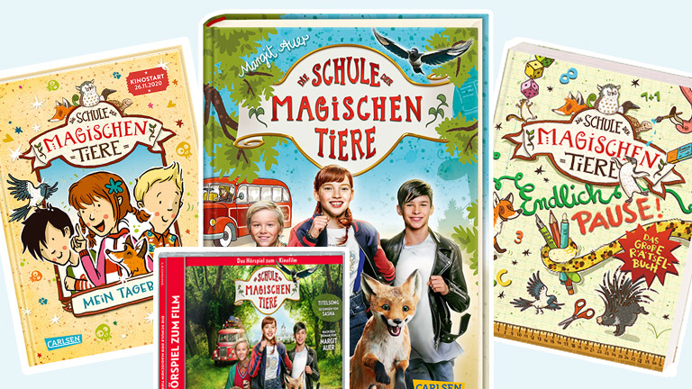 Zum Kinostart der Verfilmung von Margit Auers Erfolgsbuchreihe "Die Schule der magischen Tiere" am 14. Oktober verlosen wir zwei Fanpakete.