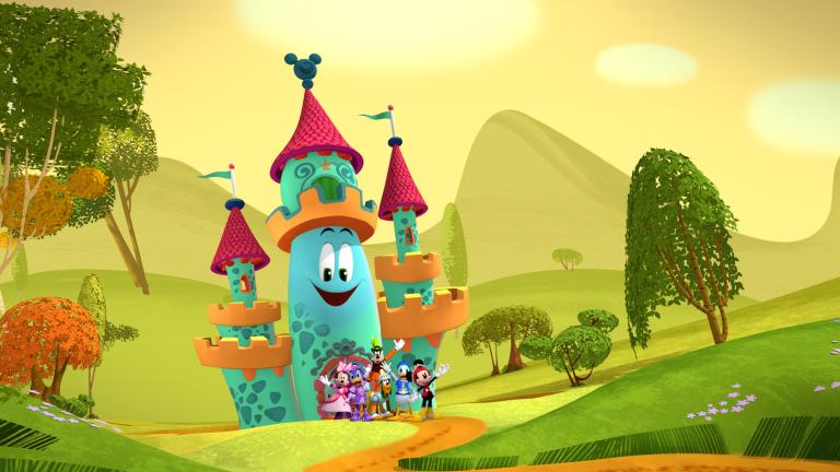 In der Vorschul-Serie „Micky Maus: Spielhaus“ stellen uns Micky & Co. eine ganz neue Freundin vor -
das lustige und fantasievolle Spielhaus Funny!