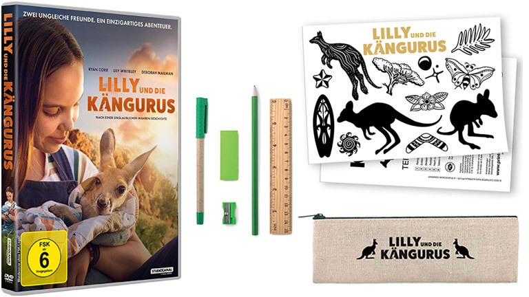 Zum Kinostart der herzerwärmenden Familienkomödie "Lilly und die Kängurus" verlosen wir zwei Fanpakete.